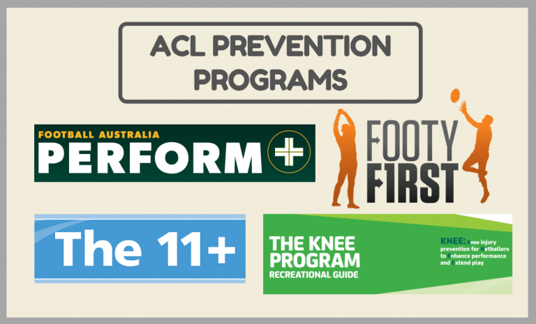 HOW TO PREVENT ACL INJURIES